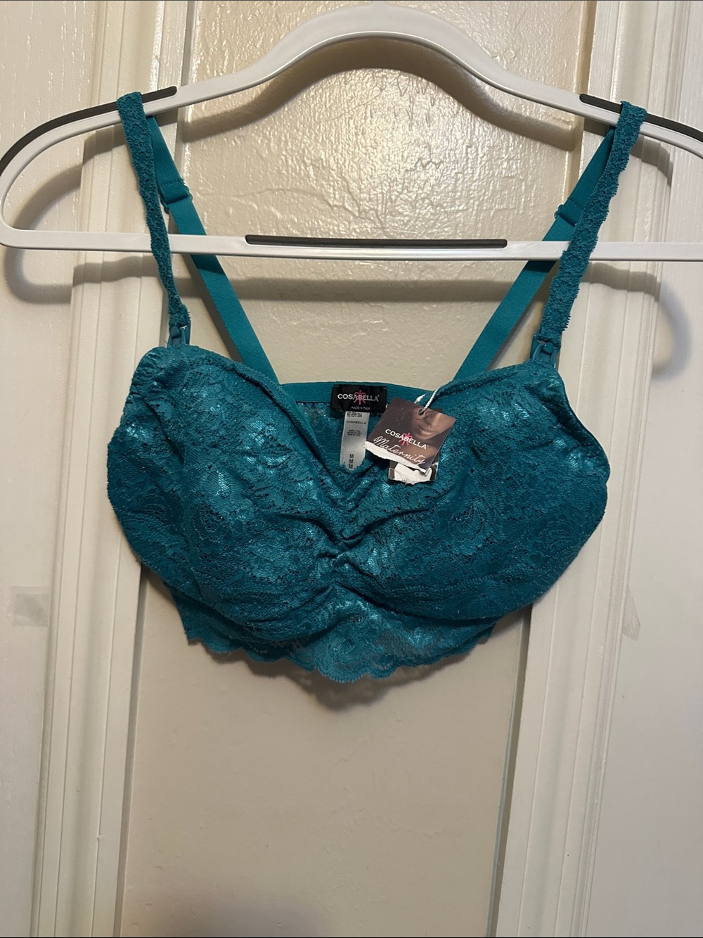 Cosabella Teal Lace Longline Bralette